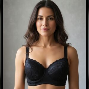 Adore Me Black Lace Bra Size 40DD